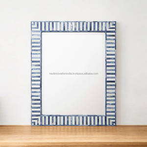 Miroir mural incrusté d'os Un beau mélange de tradition et de style contemporain - Product Image 2