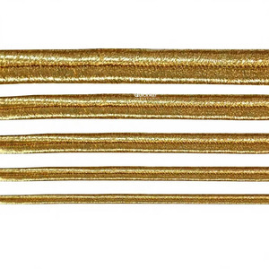 Tresses de dentelle cérémonielles faites à la main avec fil doré, garniture en dentelle française, taille et design personnalisables, technique de tricot - Product Image 6