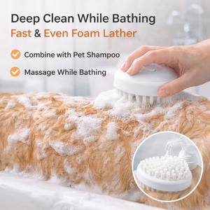 Cepillo de Silicona para Baño de Mascotas, Perros y Gatos, Herramienta para Masaje, Aseo, Eliminación de Pelo Suelto y Limpieza, para Uso en Casa y Salón - Product Image 5