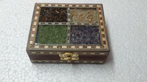 Elegant Premium Look High Quality Shree Handicraft WB-01 Roose Wooden Multi Gemstone Personalized Durable Designer Jewellery <b>Box</b> - Product Image 2