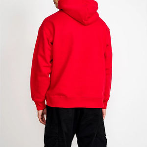 Sudaderas con capucha de diseño único en color rojo sólido para hombre, antibacterianas, de manga larga, tela de algodón, nuevas y populares sudaderas con capucha para hombre. - Product Image 3