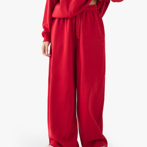 Pantalones Casuales de Forro Polar de Poliéster/Algodón para Mujer, de Alta Calidad, Tendencia 2026, Talla Grande, Cintura Elástica, Frente Plano, para Invierno - Product Image 5