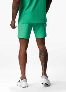 Shorts d'entraînement athlétiques pour hommes, vert, 100% coton, légers, respirants, séchage rapide, pour la salle de sport, la course à pied, l'entraînement, le fitness, les sports, logo personnalisé - Product Image 6