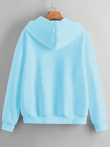เสื้อสเวตเชิ้ตครอปผู้หญิง สกรีนโลโก้ได้ตามต้องการ แบบซิป - Product Image 2