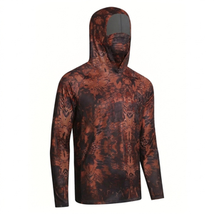 Sweat à capuche pour hommes, protection solaire, vêtements d'extérieur, léger, coupe confortable, à manches longues, pour la pêche et la chasse - Product Image 4