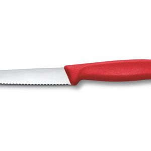 Cuchillos para carne y pizza con hoja dentada de acero inoxidable, mango ergonómico, utensilios de corte multiusos para carne y servicio de alimentos - Product Image 2