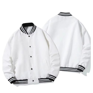 Ropa Casual y de Calle, Conjuntos de Estilo de Temporada, Chaqueta Varsity Elegante para Hombre con Cuello, Puños y Dobladillo Acanalados para Mayor Comodidad - Product Image 3