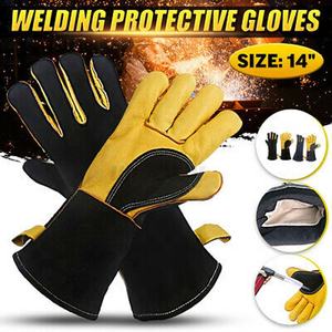 Heat Electric Resistance Welding Gloves Cheap Working Personalized Comfortable Leather Cut Resistance Tig Welding Gloves - Product Image 6