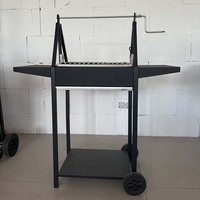 Mini barbecue au charbon de bois pliable, portable, pour table, extérieur, camping, pique-nique, voyages