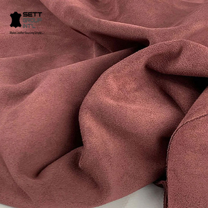 OEM 100%Genuine Authentic Premium Grade Brown Suede Cow Hide Leather .7-1.5MM <b>Split</b> DIY Furniture Crafting Shoe Belt Accessories - Product Image 4