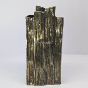 Vase à fleurs de table moderne de luxe, fait main, écologique, en métal, décoration d'anniversaire, couleur personnalisée - Product Image 3