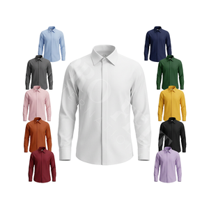 Camisas de Vestir de Lana 100% de Alta Calidad con Bolsillos con Botones, Chaqueta Elegante de Invierno con Cuello Camisero - Product Image 1