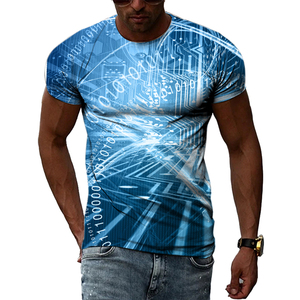 Men's Casual 3D Printed T shirt Short-Sleeved Fit Oversized Top with Birthday Sublimation High Quality 100% Cotton Men T-Shirts - Product Image 2