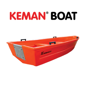 Bateau en polyéthylène Keman 3,5 mètres |   Compatible avec les moteurs hors-bord de 15 à 25 CV, pour bateaux de pêche, bateaux de sauvetage, haute durabilité - Product Image 1