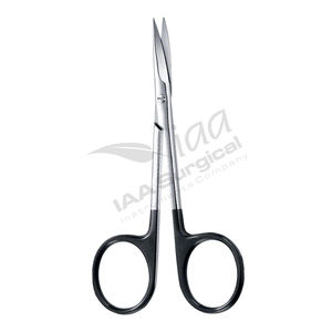 Tijeras Iris Profesionales con Recubrimiento Negro STR CVD, Acero Inoxidable Premium, Instrumentos de Precisión de Alta Calidad para Cirugía Plástica - Product Image 4