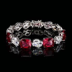 Pulseras de tenis de moda con circonita cúbica CZ, diseño de corazón, chapadas en oro de 18k, pulsera de tenis para mujer, producto hecho a mano al por mayor - Product Image 2