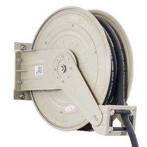 Outil de réparation automobile - Enrouleur de tuyau d'huile rétractable robuste 1/2 pouce x 33 pieds à ressort, enroulement automatique, max 3625 PSI, acier au carbone - Product Image 1