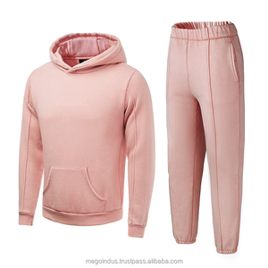 Gimnasio Fitness Conjuntos Trajes Mujeres Chándal Sudaderas con capucha Sudadera y pantalones de chándal Conjunto de 2 piezas Casual Sports Workout Sweatsuit - Product Image 2