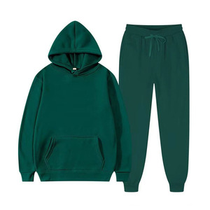 Premium Unisex Full <b>Zip</b> <b>Hooded</b> Sports Tracksuit Set Custom Athletic Jacket Jogger Pants Casual Gym Wear 100% Cotton Quick Dry - Product Image 3