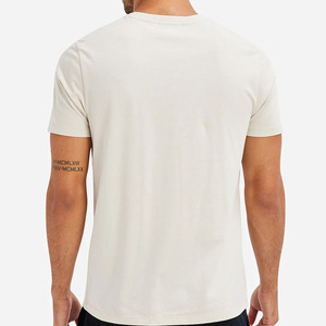 <b>White</b> T-Shirt High Quality 100% Cotton Custom T Shirt Short Sleeve Crew Neck <b>Tee</b> Shirt for Men's Men Microfiber T-shirts - Product Image 4