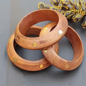 กำไลข้อมือไม้ดีไซน์เฉพาะตัว กำไลไม้ขนาดสั่งทำได้ งานฝีมือจากวัสดุธรรมชาติ - Product Image 4