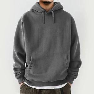 Sudadera con Capucha Oversize de Felpa Francesa Gruesa Personalizada al por Mayor para Hombre, con Bordado y Estampado Puff Esencial - Product Image 5