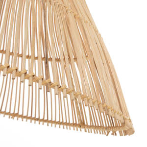 Abat-jour suspendu en rotin courbé fait main, lampe de plafond contemporaine en osier pour la décoration d'intérieur et hôtelière - Product Image 4