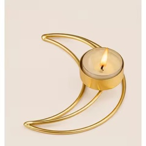 Golden <b>Christmas</b> Tree <b>Tea</b> <b>Light</b> Holder Set for Festive Home Decoration - Product Image 6