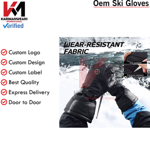 Guantes de Esquí de Invierno con Palma Antideslizante, Tejido Transpirable e Impermeable para Estaciones de Esquí y Minoristas de Artículos para Exteriores, Fabricante OEM - Product Image 5