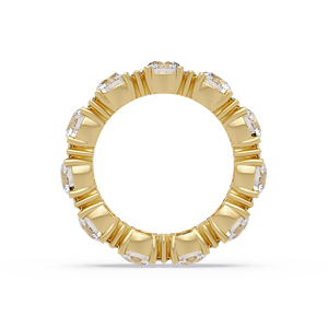 Anillo de Eternidad de Lujo en Oro Sólido de 14K con Diamantes Cultivados en Laboratorio, Corte Brillante Redondo, 4.70 Quilates TW, Joyería Fina para Boda - Product Image 4