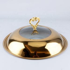 ถาดอุ่นอาหารสแตนเลสสีทองหรูหรา ถาดอุ่นอาหารสำหรับจัดเลี้ยงสีทอง เครื่องอุ่นอาหารบุฟเฟ่ต์สีทอง - Product Image 6