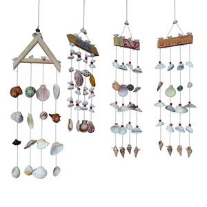 Handmade Eco-Friendly Natural Seashell Love Angel Wind Chime <b>Beaded</b> <b>Curtain</b> Living Room Decor - Product Image 1