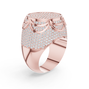 Anillo de Compromiso Aurum Diam con Tres Diamantes Cultivados en Laboratorio, Plata 925, Corte Brillante, Engaste de Garra, Certificado EGL, Estilo Hip Hop, para Fiesta o Boda - Product Image 6