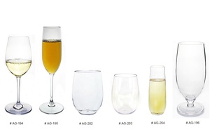 Vaso de Agua Highball de Policarbonato Irrompible de 500 ml para Camping, Estilo Clásico - Product Image 6