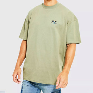 T-shirts imprimés amples de haute qualité, prix de gros abordable, 100% coton, pour hommes - Product Image 1