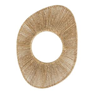 Nouveau produit : Miroir mural bohème antique en corde de jacinthe d'eau et jonc de mer, décoration de salon haut de gamme du Vietnam - Product Image 1