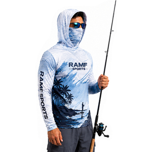 Camiseta de Pesca de Secado Rápido Personalizada al por Mayor, Camiseta de Pesca Impermeable con Protección Solar UPF50+, Transpirable y Ligera - Product Image 1