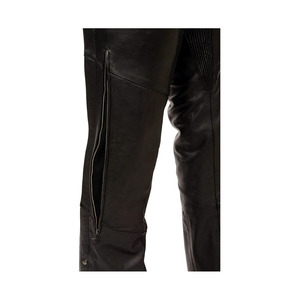 Samroz Sports – Cuissardes en cuir pour hommes, design personnalisable, logo, doublure thermique de haute qualité, poche fendue, fermeture à boutons-pression, pour motards - Product Image 4