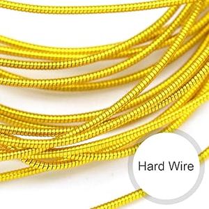 Hilo de bordado de alfiler de seguridad personalizable, resistente a altas temperaturas, chapado en oro, con alambre de bullion francés rígido para insignias - Product Image 1