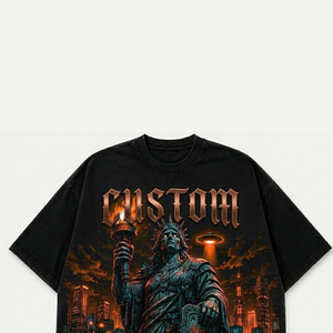 Camiseta con gráfico personalizado impreso, estilo vintage, mangas cortas, 100% algodón, calidad premium, para uso cómodo unisex. - Product Image 3