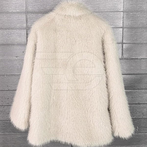 Manteaux en fourrure pour femmes, manteaux longs et moelleux pour l'hiver, vêtements d'extérieur décontractés en peluche douce, style tendance, manteaux élégants en fausse fourrure - Product Image 4
