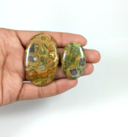 Cabochon de jaspe rhylite naturel, pierre précieuse en vrac pour la lithothérapie, jaspe en gros pour la fabrication de bijoux