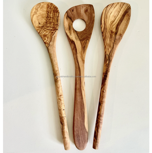 Juego de utensilios de cocina de madera de teca natural de India Herramientas de madera de chef que incluyen cucharas Accesorios de utensilios de cocina - Product Image 4