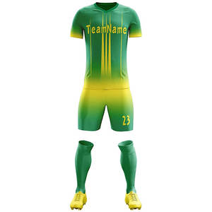 Tenue de football et de soccer sur mesure en tissu tricoté de dernière génération, uniforme original de haute qualité à séchage rapide pour hommes, vêtements de club de soccer - Product Image 3