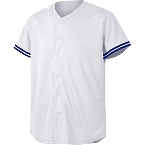 Camiseta de Béisbol Personalizada de Talla Grande, Uniforme Deportivo Personalizado con Sublimación, Camiseta Blanca para Hombres, Mujeres y Niños - Product Image 1