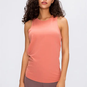 Camiseta Deportiva de Alta Calidad para Mujer, Talla XS, Cómoda, Transpirable, Tejido Sostenible, Ajustada, para Verano, Estilo Sexy, Vestido de Yoga - Product Image 4