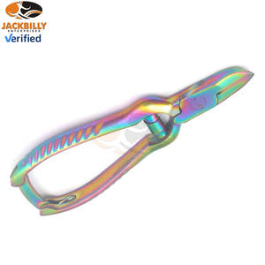 Coupe-ongles professionnel en acier inoxydable robuste, multicolore arc-en-ciel, à ressort, pour les ongles épais, incarnés et durs des doigts de bébé - Product Image 6