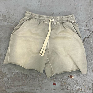Shorts de sport pour hommes en coton éponge, marque privée, livraison rapide - Product Image 4