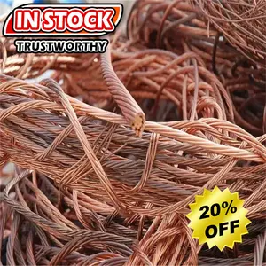 Standard Industrial Quality 2mm 3mm Mill-berry Pure Red Copper Wire 99.9 Cu Cable Scrap Waste from Factory