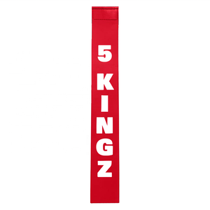 5Kingz Sports <b>Rugby</b> <b>Tags</b> <b>Belt</b> Red Vertical Logo Design Eco-Friendly Lightweight Durable Team Sports Equipment - Product Image 3